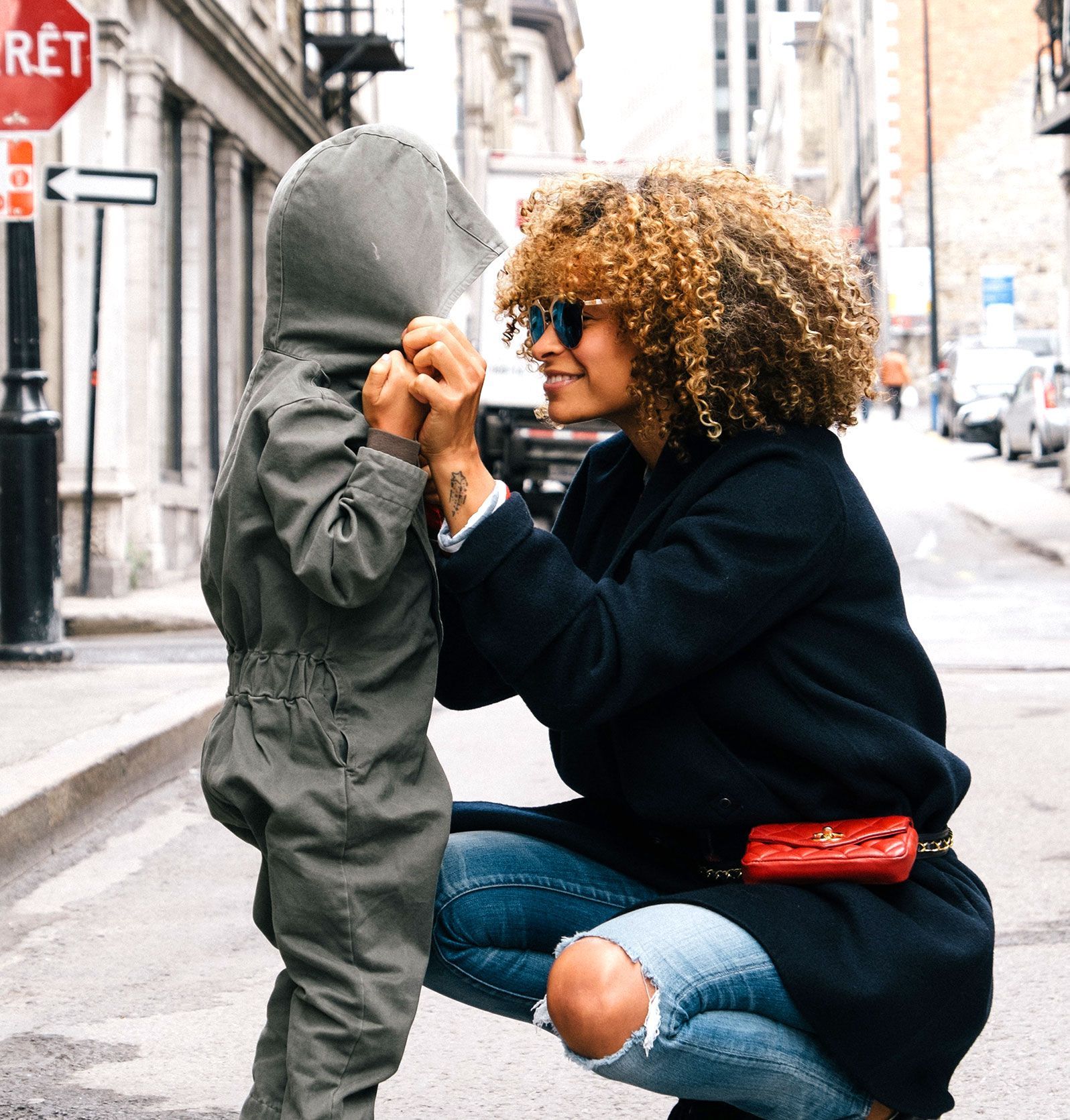 Mother and Child in the Street Mother and Child in the Street